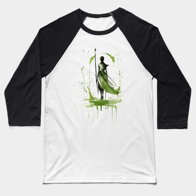 shepherdess Baseball T-Shirt by Avery Wang